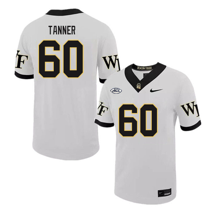 Men-Youth #60 Hampton Tanner Wake Forest Demon Deacons 2023 College Football Jerseys Stitched-White